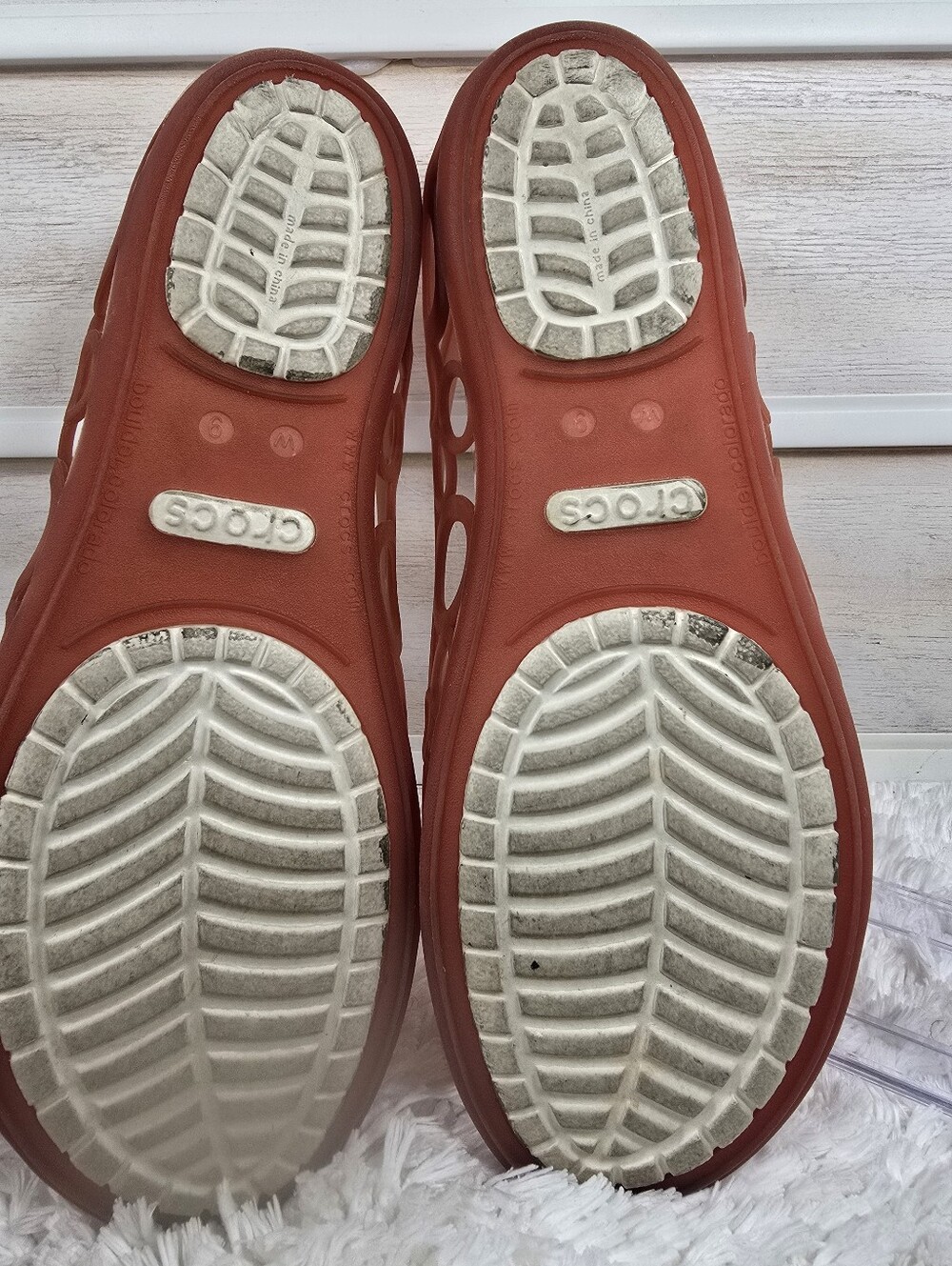 CROCS Women's Circular Cutout Flats in Terracotta - Picture 5 of 8